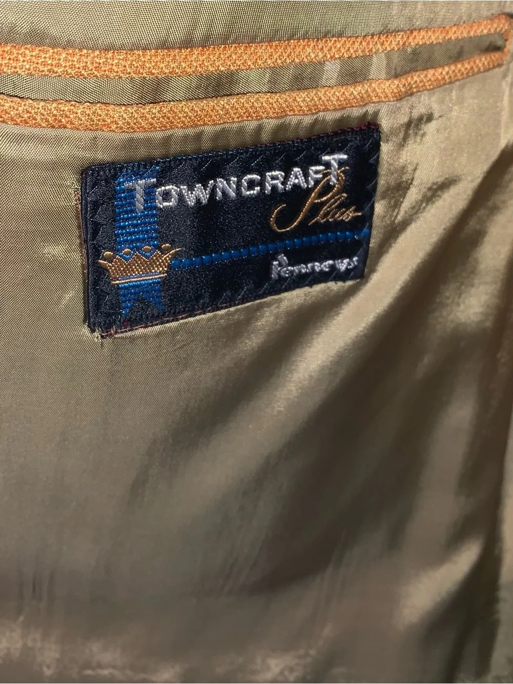 VTG 70s Towncraft JCPenney Mustard Yellow Sport Coat Blazer Mens 42 L